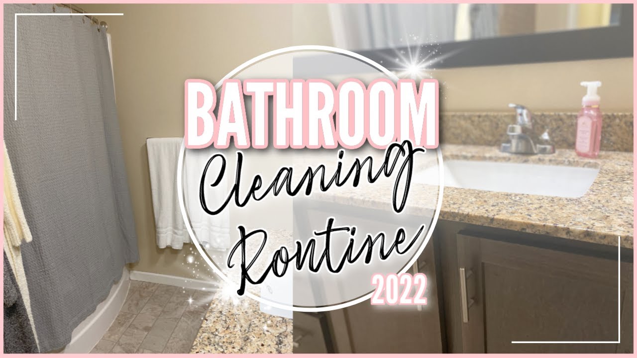 EXTREME BATHROOM CLEANING ROUTINE 2022 | APARTMENT BATHROOM CLEANING ROUTINE MOTIVATION 2022