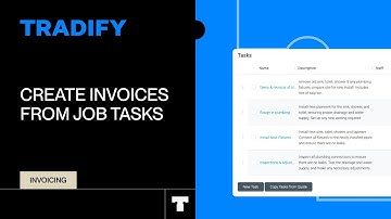 Creating Invoices from Job Tasks in Tradify