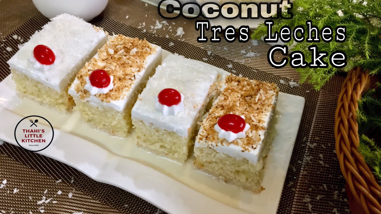 Coconut Tres Leches CakeWithout Oven Super Moist Coconut Milk Cake