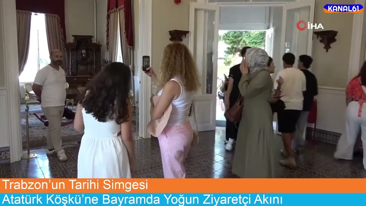Trabzon’un Tarihi Simgesi Atatürk Köşkü’ne Bayramda Yoğun Ziyaretçi Akını