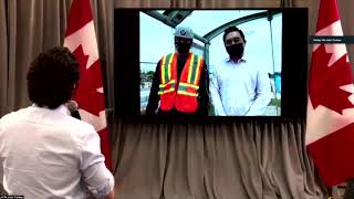 Pm Justin Trudeau - Whistle Stop At Future Sheppard Station Of Scarborough Subway - May 19, 2021
