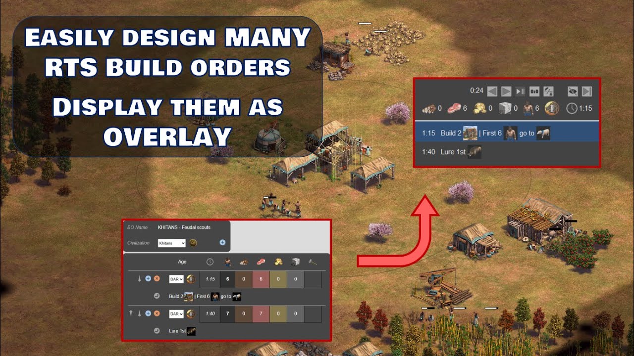 Easily design your RTS build orders and display them as overlay (AoE2 ...
