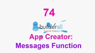 Builderall Tutorial 74 : App Creator - Messages Function
