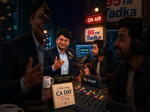 CA Day Special with RJ Arpit on 95 FM Tadka 🎙️✨