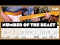 Iron maiden  number of the beast  guitar tab  lesson  cover  tutorial