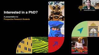 Interested in a PhD? A presentation for prospective research students