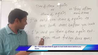 Thumbnail Time and again meaning in English | Kaizen career point