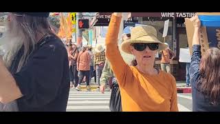 Hands Off protest in Sebastopol draws large crowd