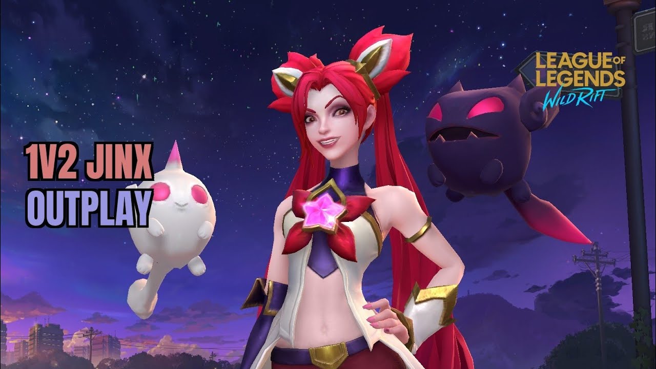 1v2 jinx outplay | jinx star guardian skin | 