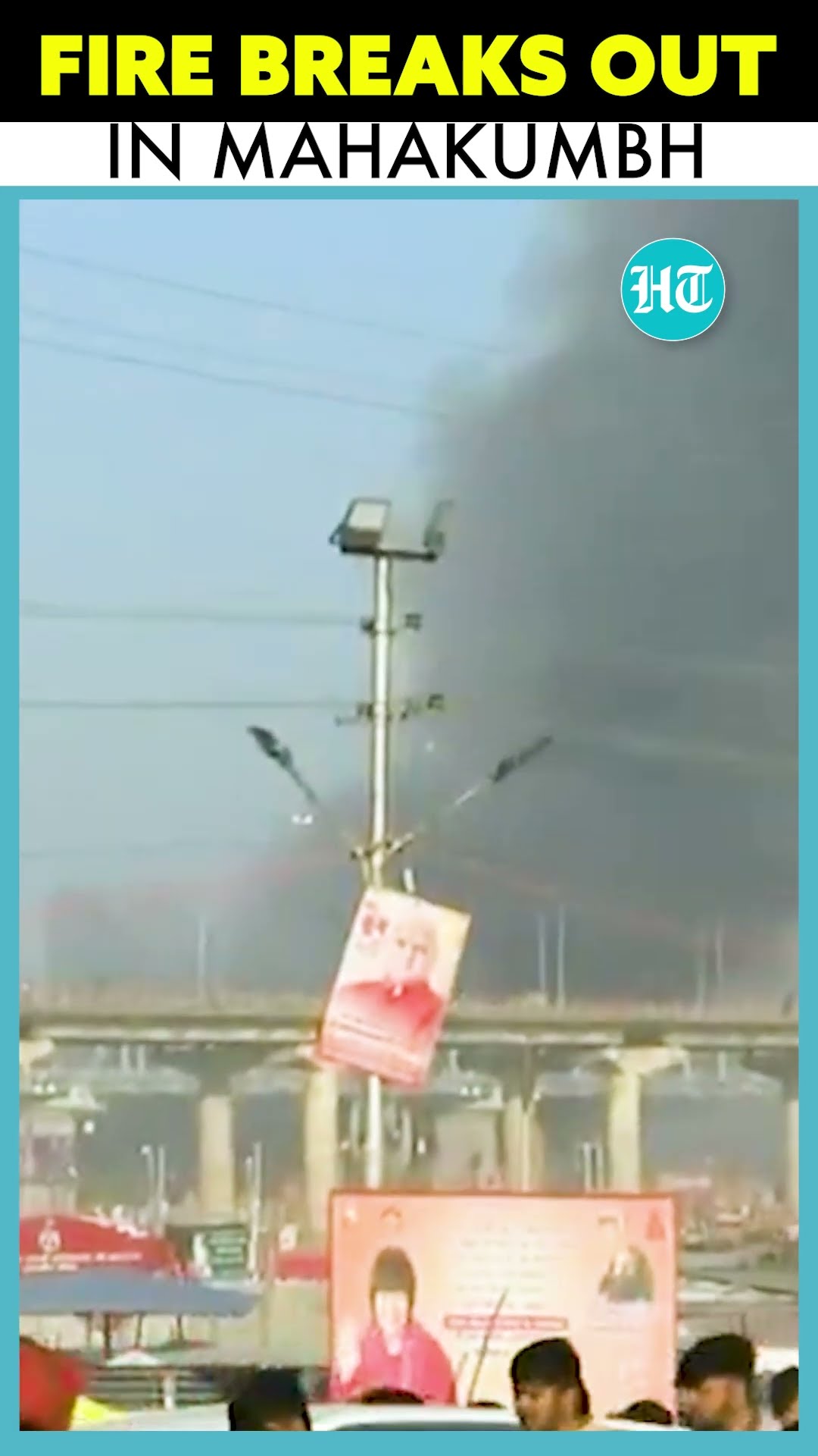 MahaKumbh: Massive Fire Breaks Out In A Tent; Fire Tenders Rush To The Spot #shorts