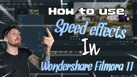 How to use Speed Effects in Wondershare Filmora 11 beta