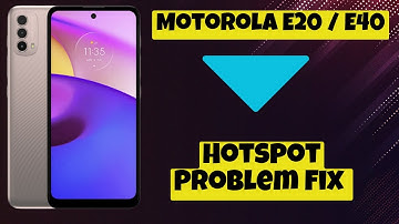 Hotspot Problem Fix || Hotspot not working issue || Hotspot not connecting issue Motorola E20 / E40