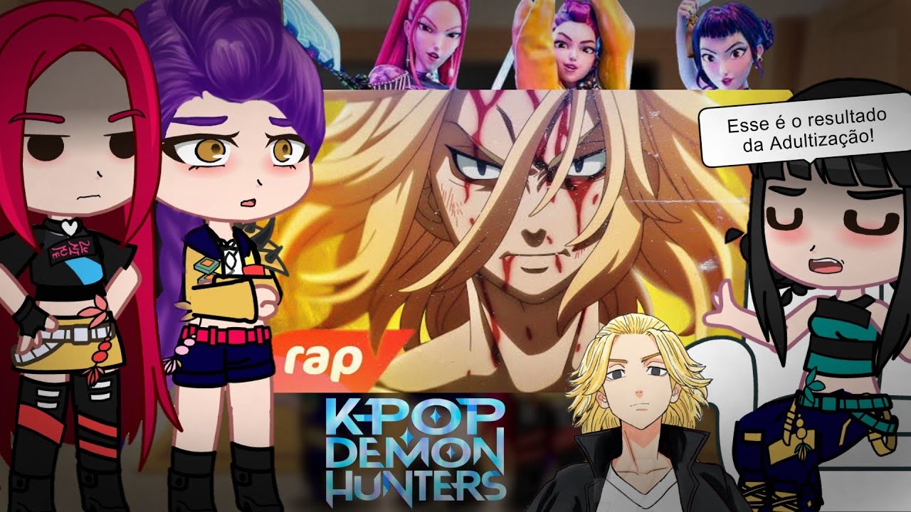Kpop Demon Hunters react RAP DO MIKEY| O Invencível | Tokyo Revengers |(7MZ) Gacha Club 