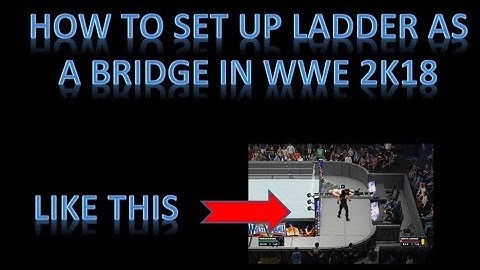 How to set up table as a bridge to the announce table in wwe 2k18