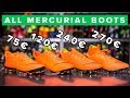 CHEAP vs EXPENSIVE | All Nike Mercurial boots explained: Elite, Pro or Academy