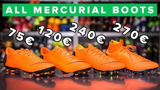 All Nike Mercurial boots explained 