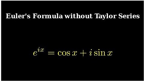 Deriving Euler’s Formula Without Taylor Series ( Method# 2)