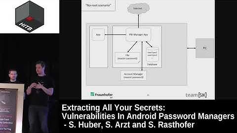 Vulnerabilities In Android Password Managers   Huber, Arzt & Rasthofer