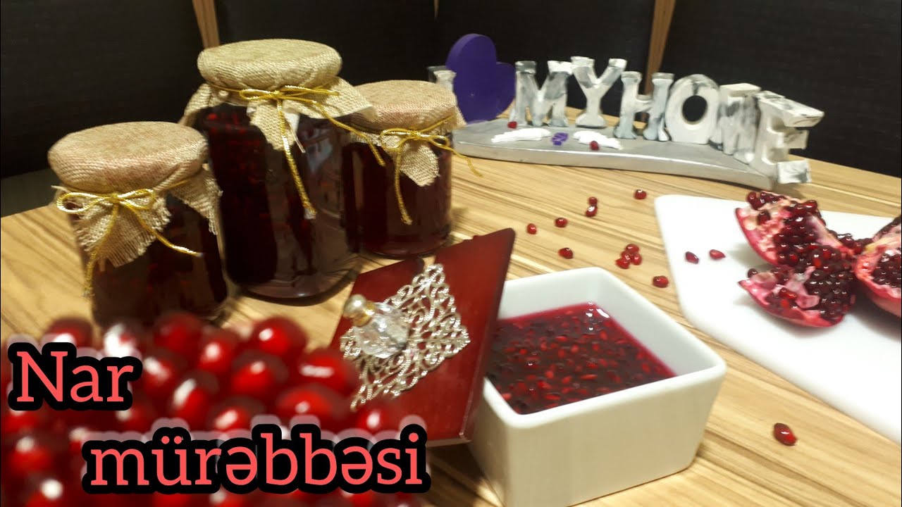 Nar mürəbbəsi. Nar reçeli. Pomegranate jam / Abunə olmağı unutmayın. @ilovemyhome1085