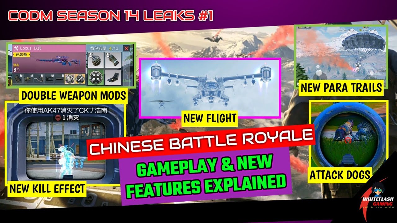 CODM CHINESE BATTLE ROYALE GAMEPLAY | SELF REVIVE | NEW KILL EFFECT | ATTACK DOGS & MORE[SINHALA 🇱🇰]