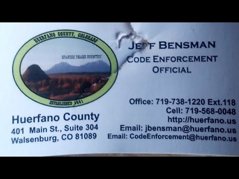 county huerfano enforcement code