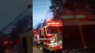 South Main Waterbury CT Viral Factory Fire #waterburyisnuts #connecticut #firedept fire