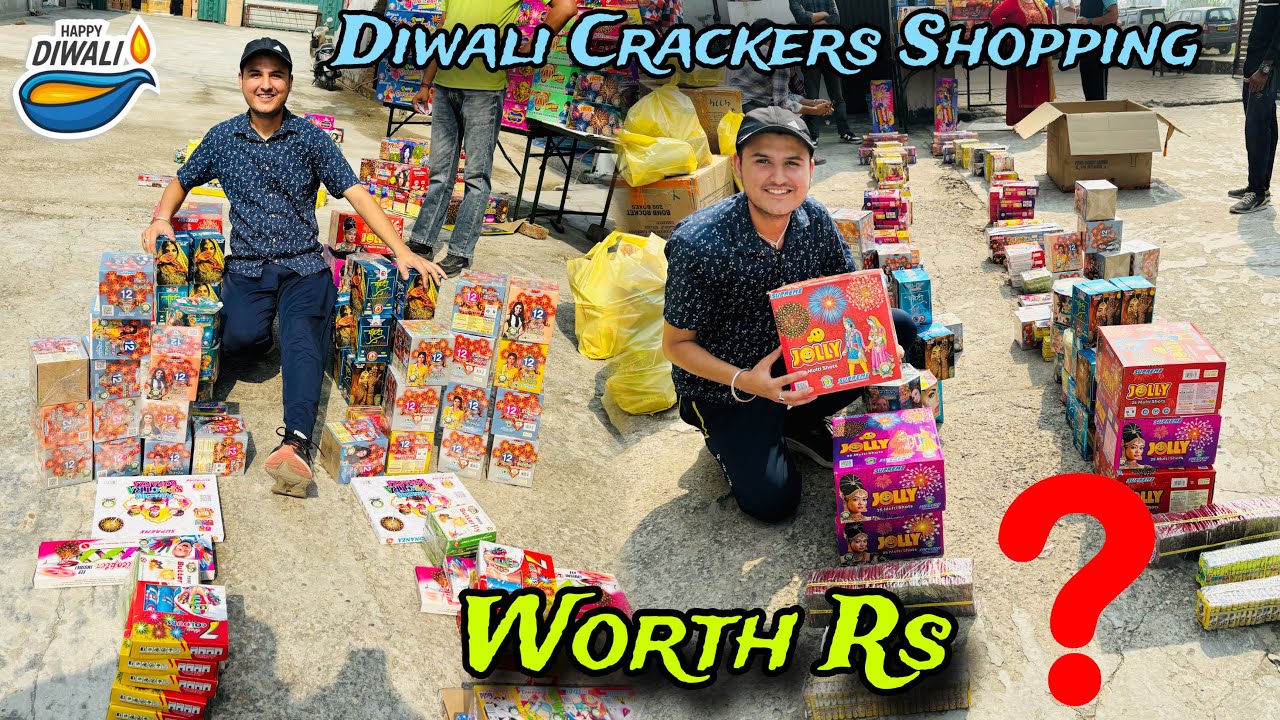 Diwali Crackers 🧨 Shopping Worth Rs❓( Cheapest Crackers Shop In Jammu )#diwali