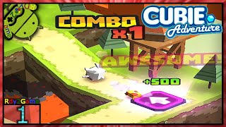 Cubie Adventure World Gameplay - Cubic Jump and Run Race! Part1 (Android/iOS) screenshot 5