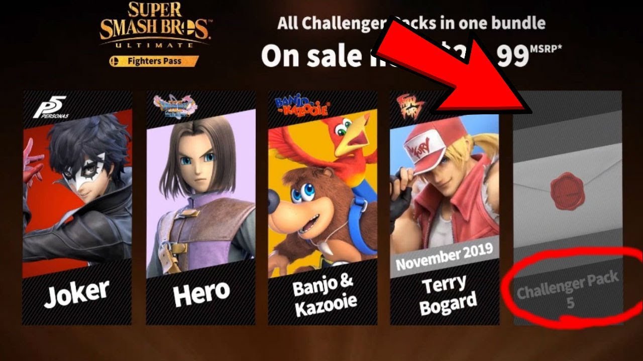 Who's the 5th DLC fighter for Smash Ultimate?