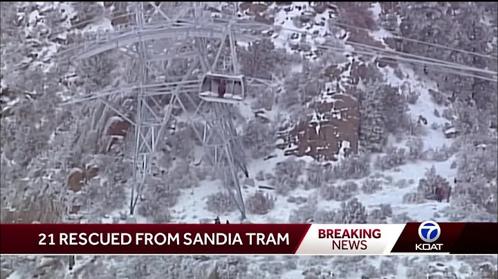21 Sandia Peak employees spend New Year's Eve trapped after Tram gets stuck