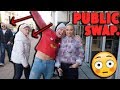 CLOTHES SWAP CHALLENGE WITH MY DAD IN PUBLIC!!! *embarrassing* 😭