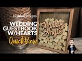 Project quick view wedding guestbook with hearts