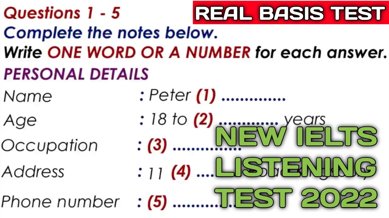 NEW IELTS LISTENING PRACTICE TEST WITH ANSWERS || 1 JAN 2023 - YouTube