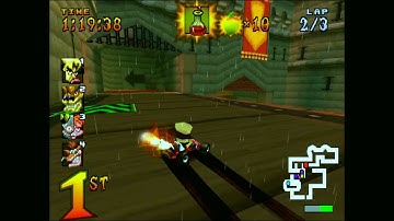 Crash Team Racing PS1 Gameplay - Cortex Castle