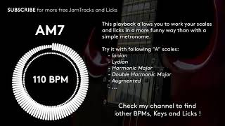 Backing Track - AMaj7 - 110BPM