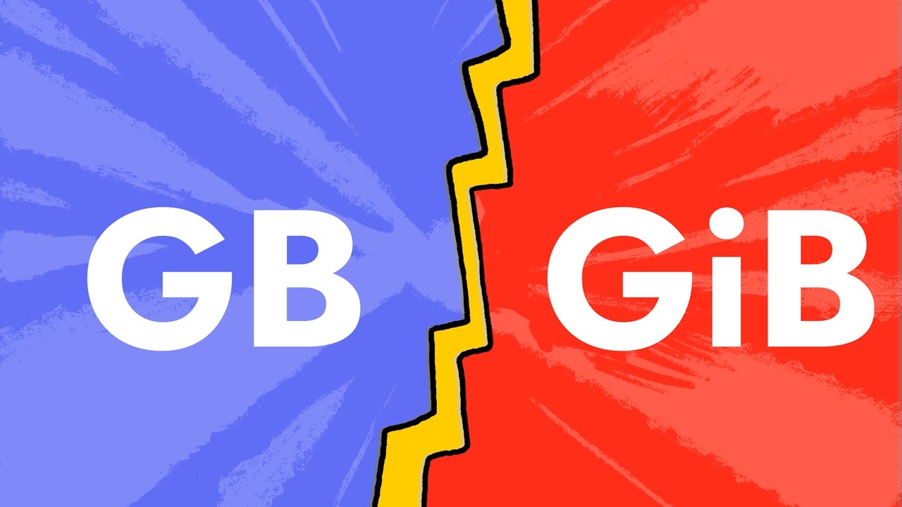 Perhitungan kapasitas SSD dalam GB dan GiB