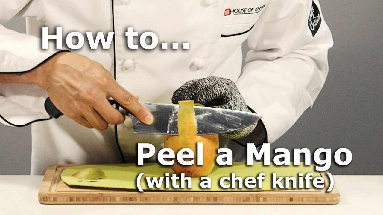 Quick Tip #18 - How to Peel a Mango (With a Chef Knife) - YouTube