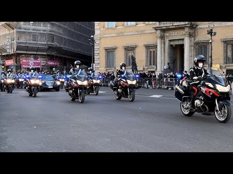 Scorta D’onore CARABINIERI Giuramento Presidente della Repubblica/MOTORCADE of honor Carabinieri