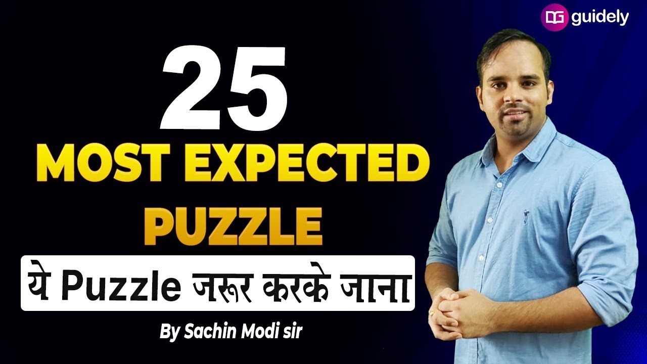 Most Expected Puzzle | IBPS RRB PO PRE Reasoning Memory Based Paper | Reasoning By Sachin Sir