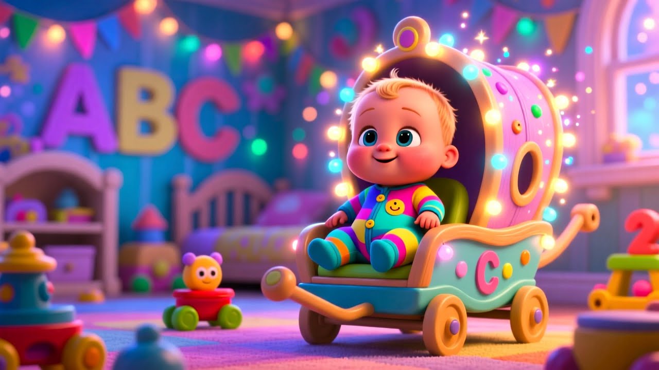 Baby Joins Magic ABC Ride 🎠🅰️ Fun Alphabet Adventure for Kids | Learn ABCs with Baby
