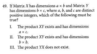 SAT Math 2 Prep Part 2 Diagnostic Practice Test1 Q49