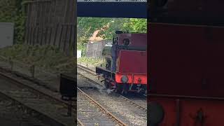 Steam train reverses back into sheringham