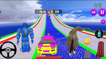 Ramp Horse Car Robot Transform Games 2021: Impossible Track Game - Android Gameplay