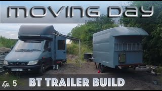 Vanlife Workshop Trailer Build - Moving Day: Ep.5