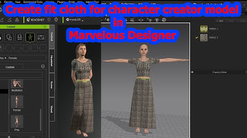 Modeling perfect Fit Cloth for Character Creator model in Marvelous Designer tutorial in Hindi/Urdu
