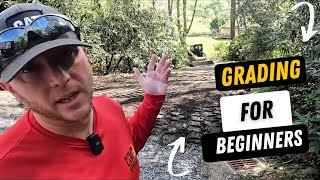 how to grade with a skidsteer