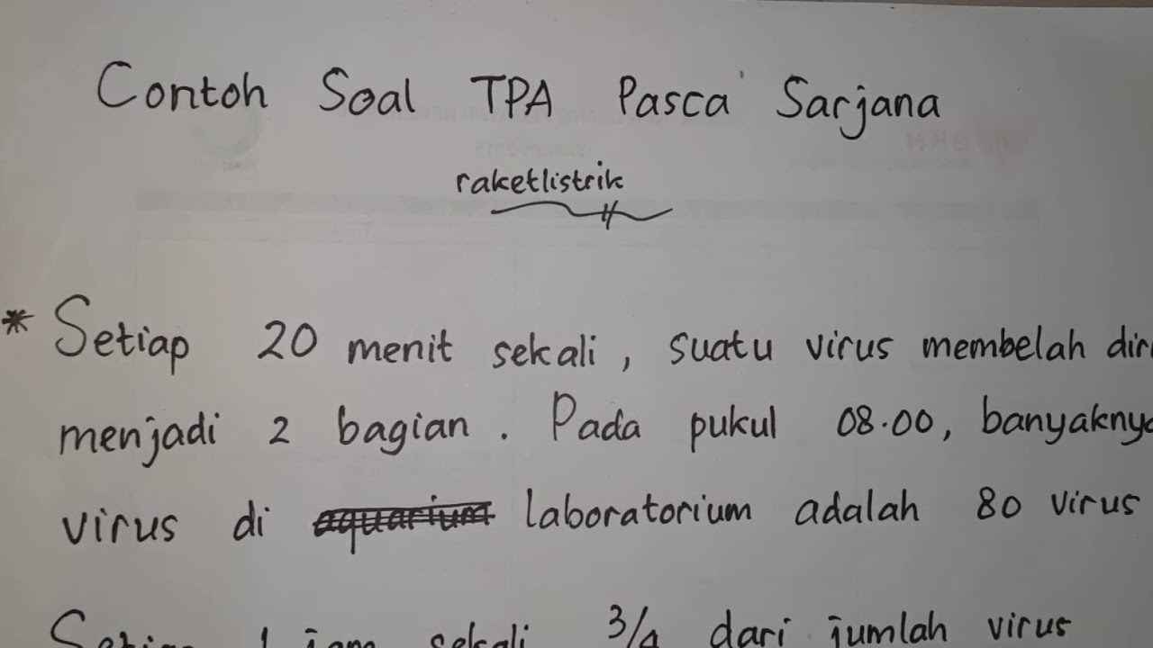 Contoh Soal Tpa Bappenas 2019