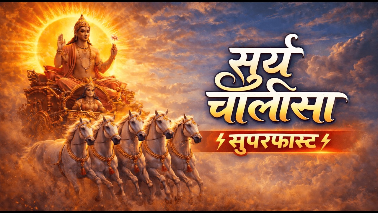🙏सूर्य चालीसा सुपरफास्ट | Surya Chalisa in Fast Pace | 5 Min Chalisa🌞| Bhakti Ki Dhun