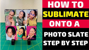 How to Sublimate onto a Photo Slate