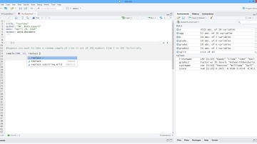 How to Draw a Simple Random Sample in R: Example 1. [HD]